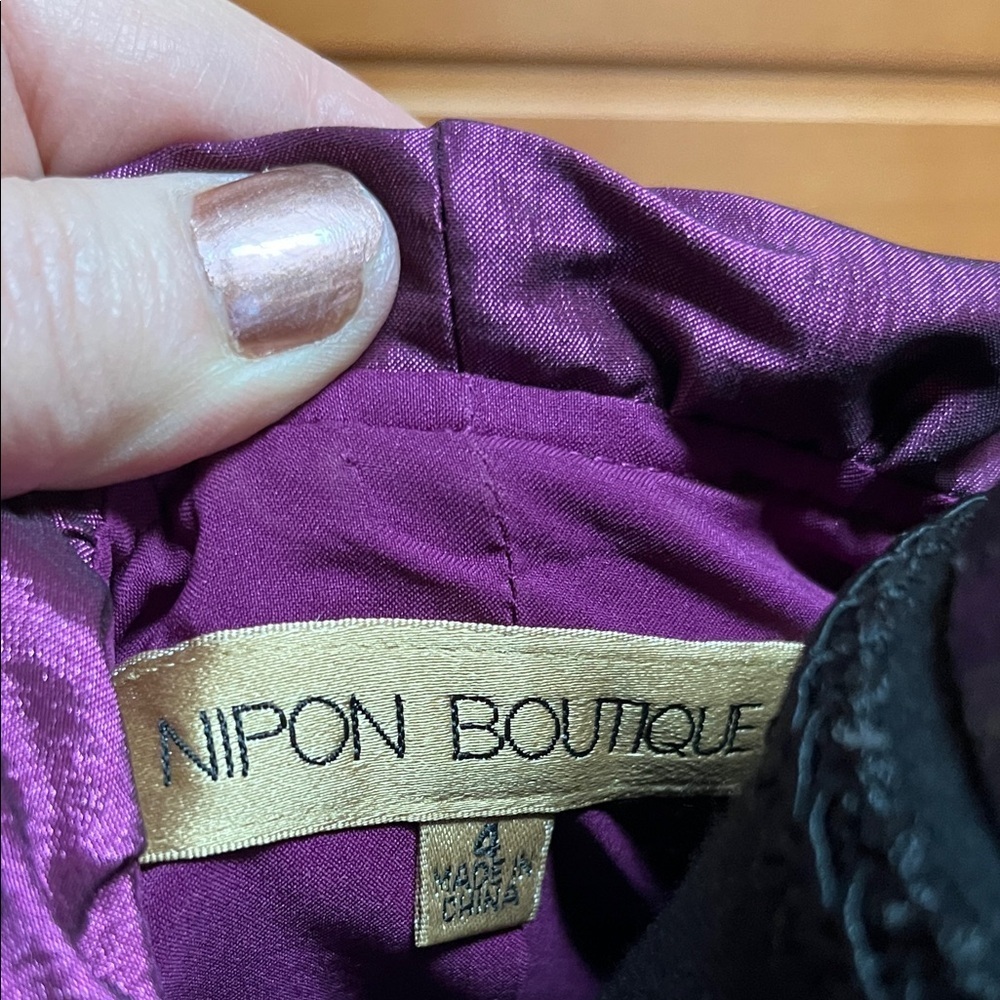 Nipon Boutique Shimmering Purple Jacket - Picture 2 of 11